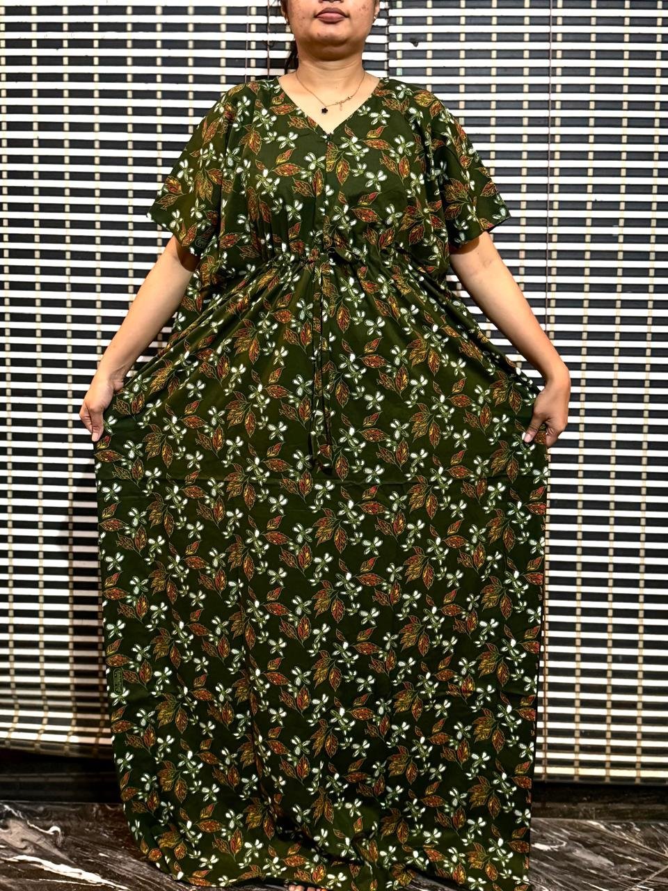 2026/08/6283.jpg Leaf design Kaftan - Image 1