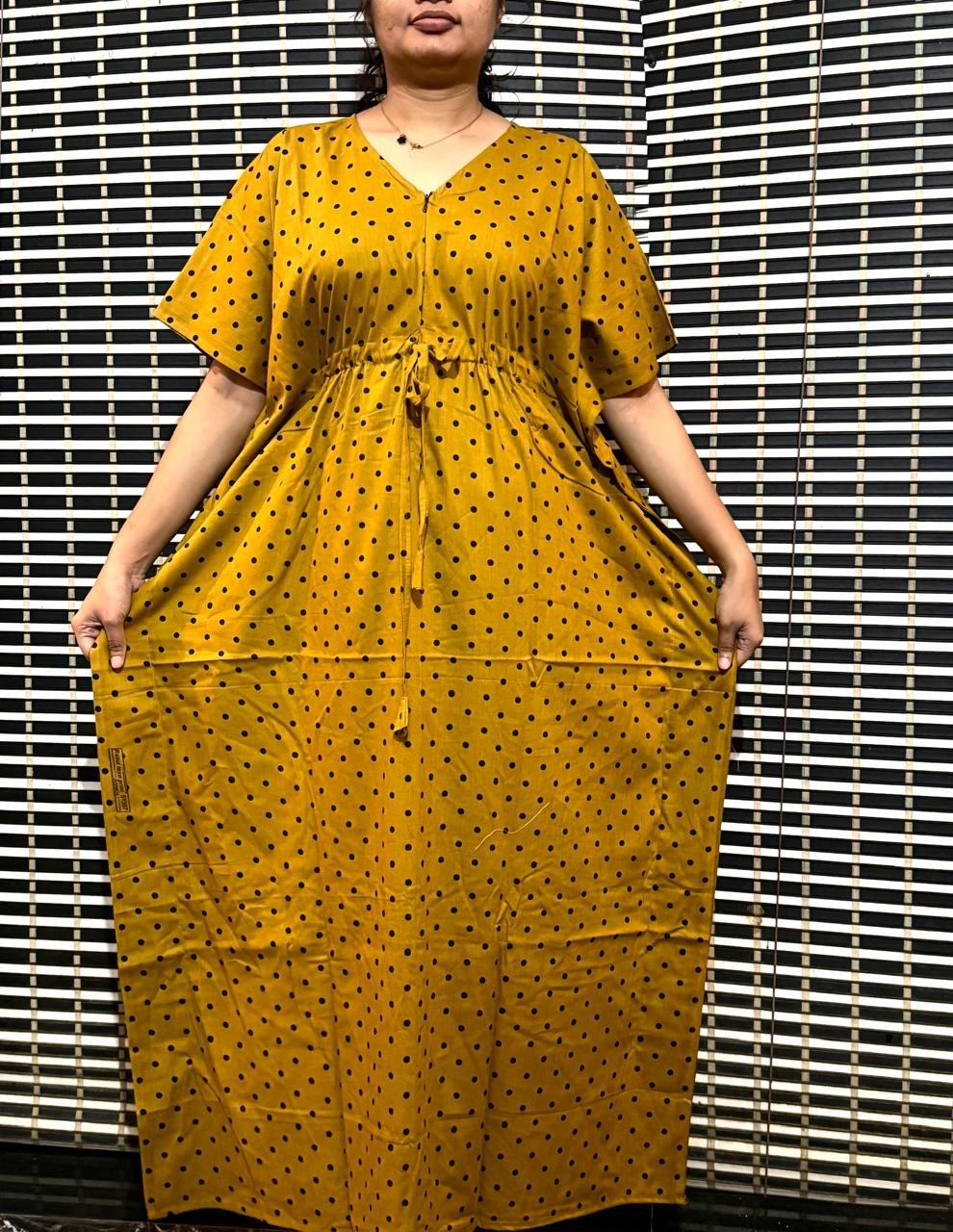 2026/08/93542-2.jpg Mustard yellow Kaftan 💛 - Image 1
