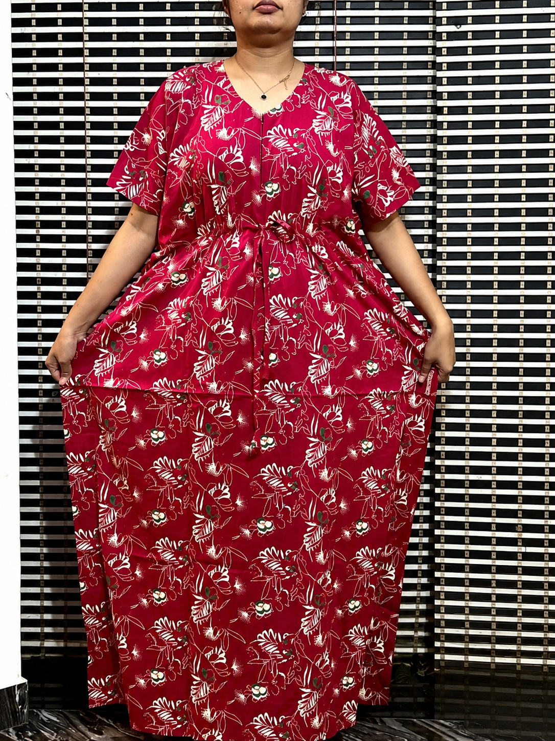 2026/08/98278.png Rose color Kaftan - Image 1