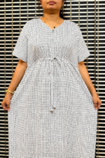 Elegant check Kaftan