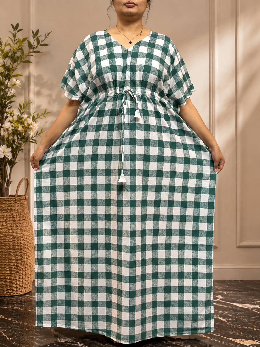 2026/09/101016.png New check Kaftan - Image 1