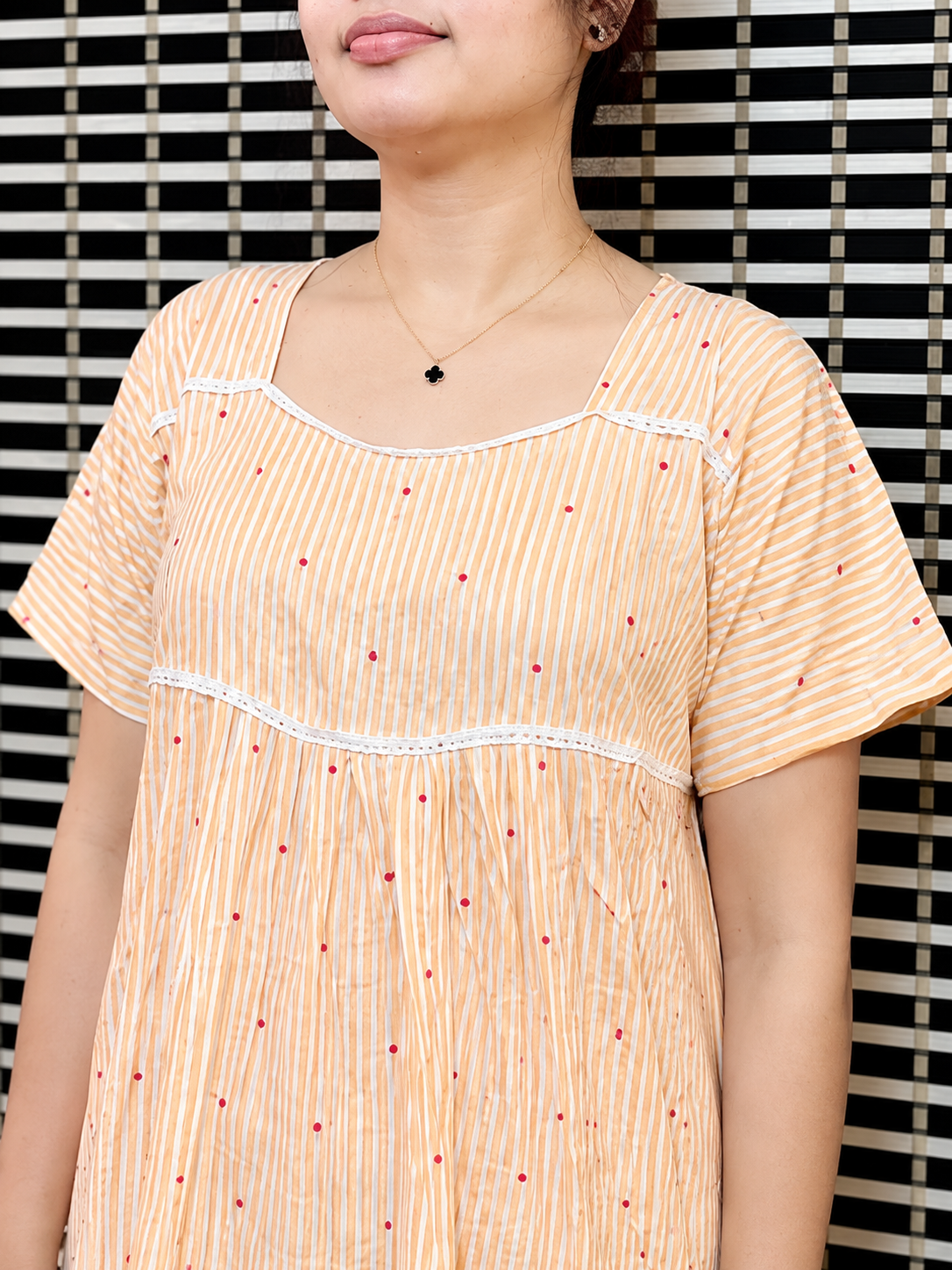 2026/09/101676.png Lines with ❤️ Orange frock - Image 1