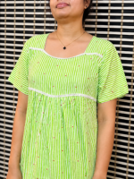 Lines with 💚 green frock - Image 2