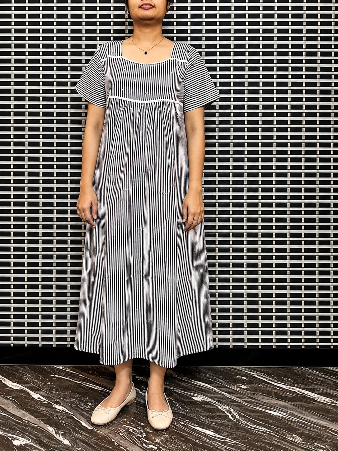 2026/09/101683-1.png Lines with ❤️ navy blue frock - Image 1