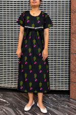 Black blossom frock