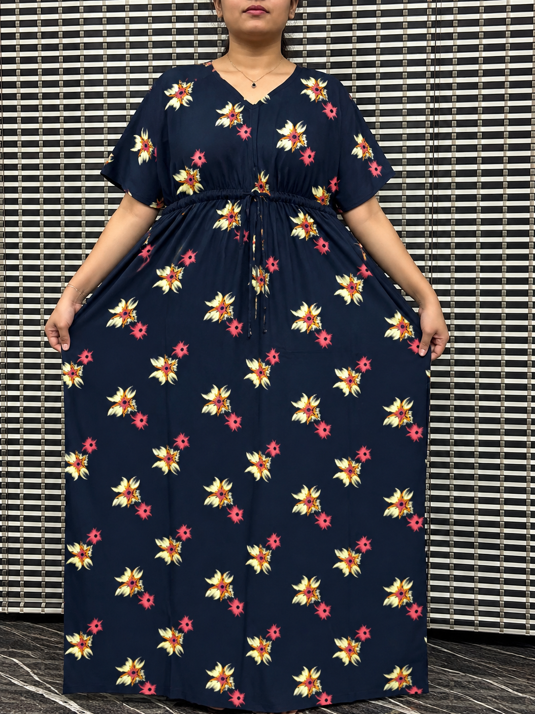 2026/09/105229.png Floral Kaftan - Image 1