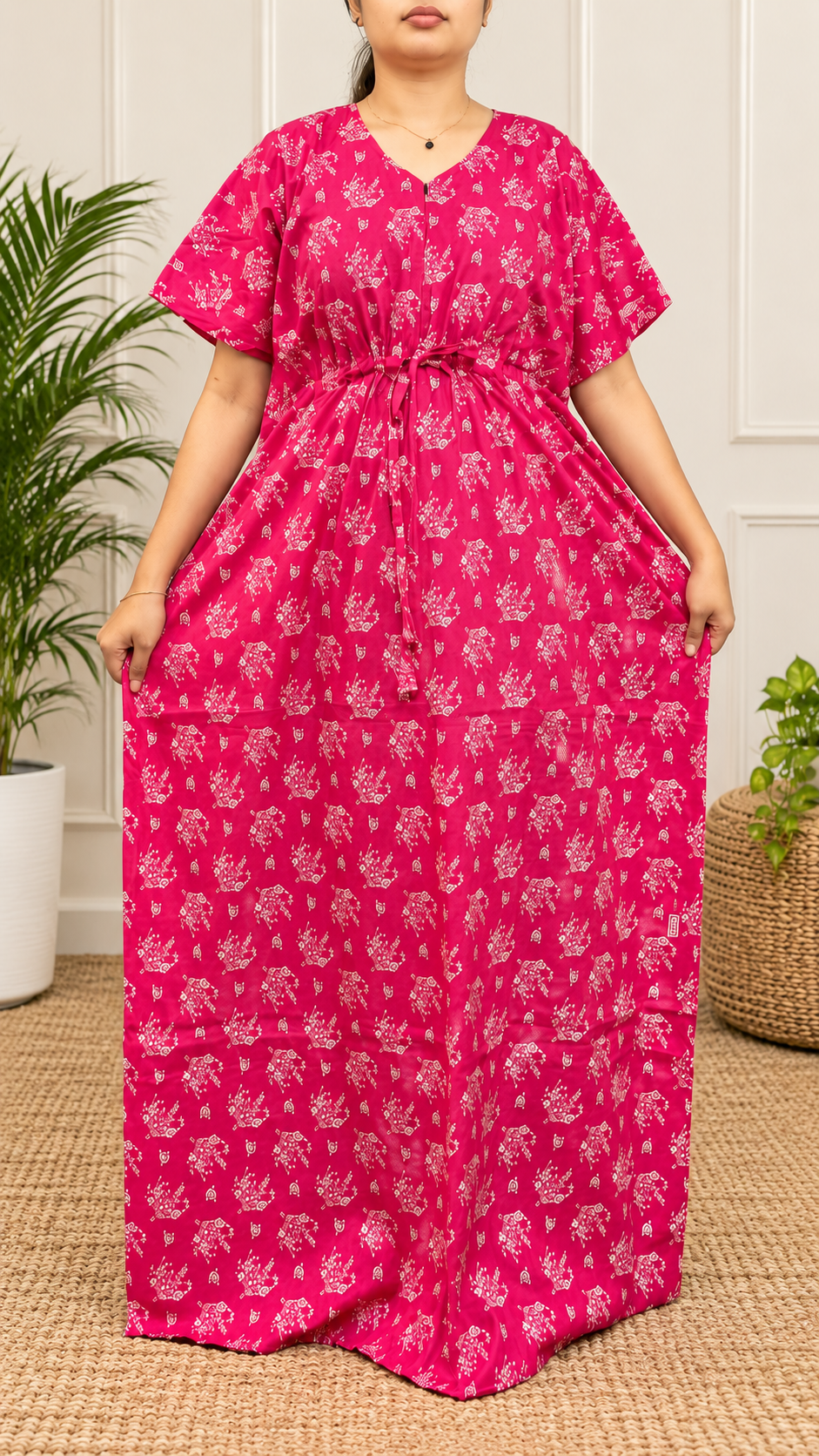 2026/09/108735.png Floral Kaftan - Image 1
