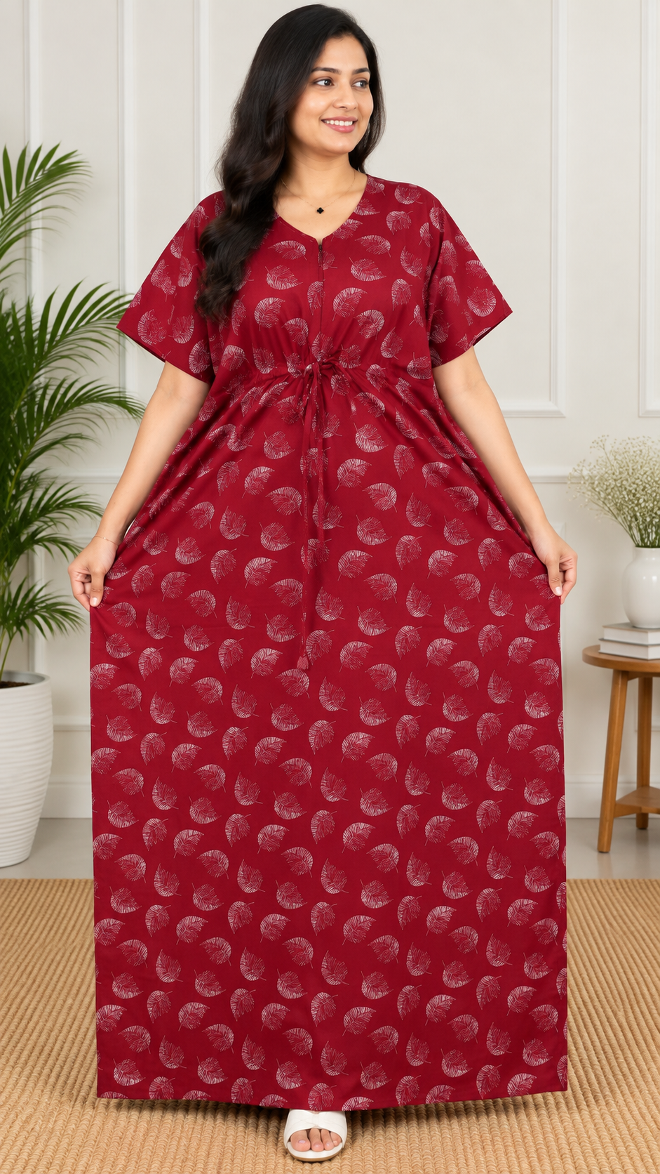 2026/09/111115.png Leaf Kaftan - Image 1
