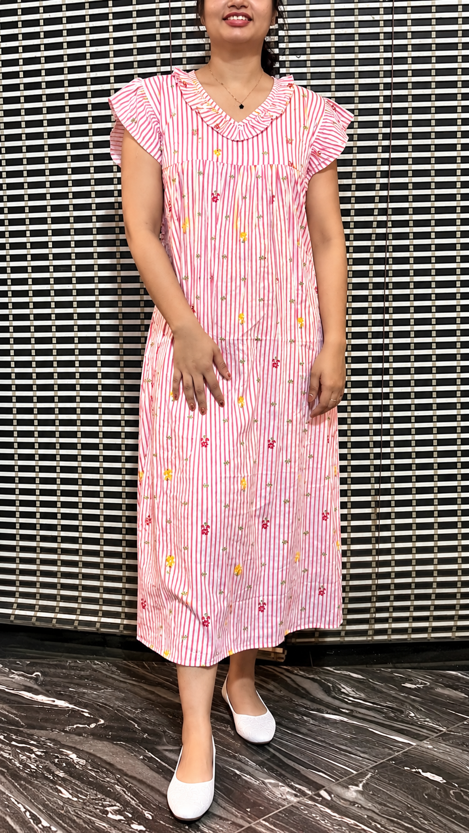 2026/09/120362.png Stripes frock - Image 1