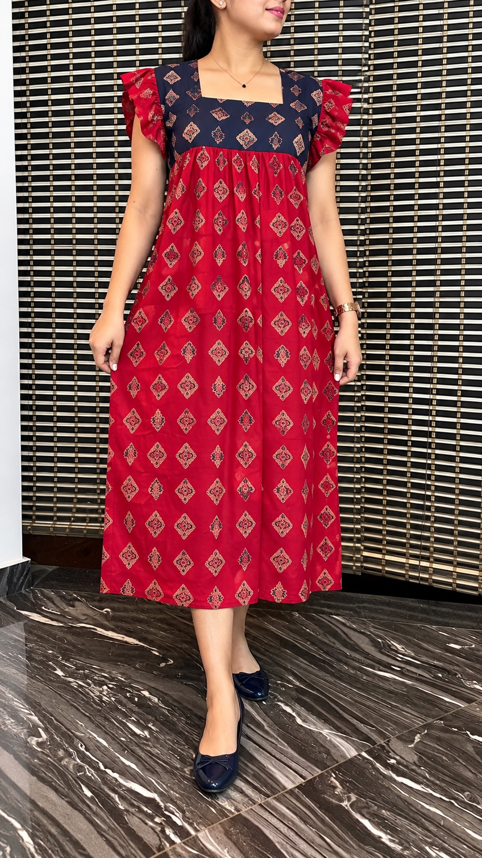 2026/10/126681.png Ajrak frock - Image 1