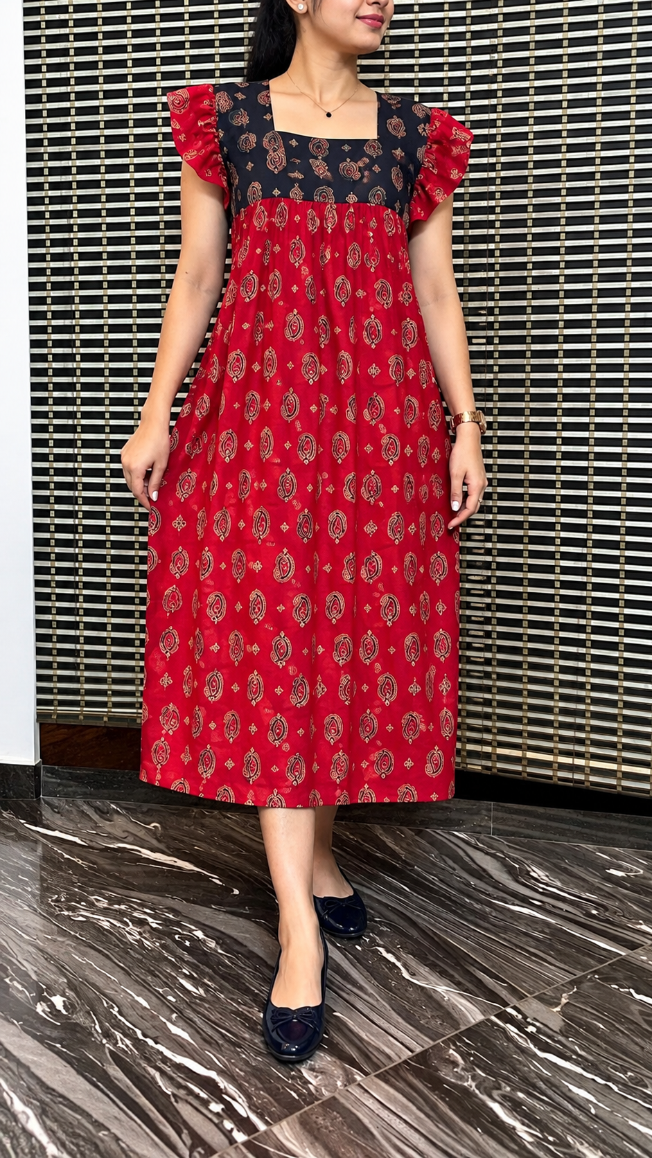2026/10/126682.png Ajrak frock - Image 1