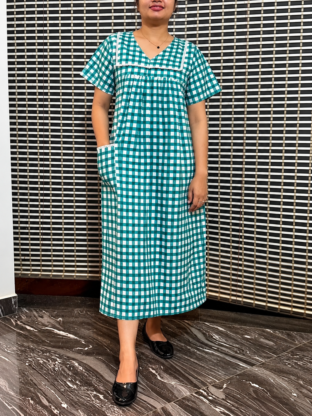 2026/10/126688.png Check frock - Image 1